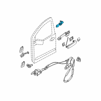 OEM Nissan Cylinder Set - Door Lock, LH Diagram - H0601-1PA0A