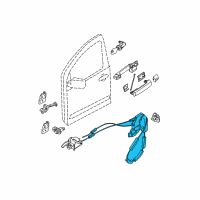 OEM 2005 Nissan Xterra Front Left Door Lock Actuator Diagram - 80501-ZP71A