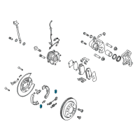 OEM 2015 Hyundai Santa Fe Sport Spring-Shoe Hold Down Diagram - 58272-3F100