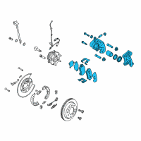 OEM 2019 Kia Sportage Rear Wheel Brake Assembly, Right Diagram - 58230D3000