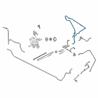 OEM 2020 Ford Expedition Washer Hose Diagram - JL1Z-17A605-D