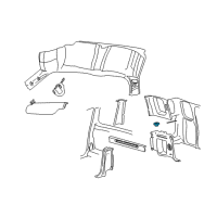 OEM 1998 Ford F-150 Cup Holder Diagram - F65Z1813560AAD