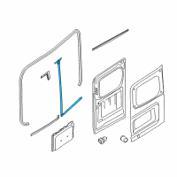 OEM 2021 Nissan NV1500 Weather Back Door Diagram - 90830-1PC3A