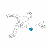 OEM 2003 Honda Civic Adapter, Fuel Cap Diagram - 63915-S5A-300