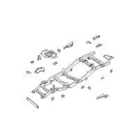 OEM 2002 Nissan Xterra Bracket-Rear Shock Absorber, RH Diagram - 50470-15G00