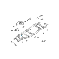 OEM 1993 Nissan Pathfinder Bracket Front Brake Hose Diagram - 50915-31G00