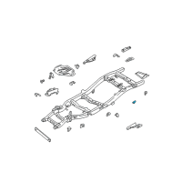 OEM 2000 Nissan Xterra Bracket Assy-Rear Spring, Rear LH Diagram - 50391-7Z030