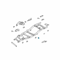 OEM 2000 Nissan Xterra Bracket-Cab Mounting, 4TH RH Diagram - 95142-7Z030