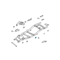 OEM Nissan Xterra Bracket Assembly-Cab Mounting, 3RD Diagram - 95130-7Z030