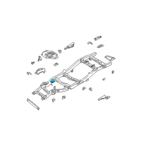 OEM 2000 Nissan Xterra Engine Mounting Bracket Assembly, Left Diagram - 50321-01G30