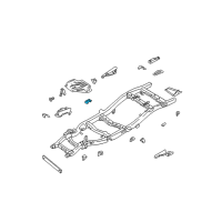 OEM 2004 Nissan Xterra Engine Mounting Bracket Assembly, Left Diagram - 50311-3S530