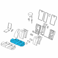 OEM 2015 BMW 435i Gran Coupe Seat Upholstery Diagram - 52-20-7-322-187