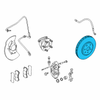 OEM 2010 Cadillac CTS Rotor Diagram - 25851237