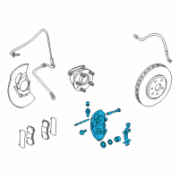 OEM Cadillac CTS Caliper Diagram - 25912967