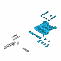 OEM 2019 Ford Fiesta Rear Floor Pan Diagram - AE8Z-5411215-A