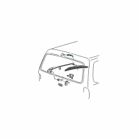 OEM Ford Expedition Windshield Washer Tube Diagram - F75Z17408AB