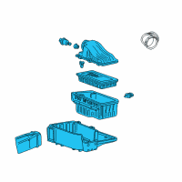 OEM Ford Excursion Air Cleaner Assembly Diagram - 1C3Z-9600-AA