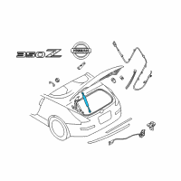 OEM Nissan 350Z Stay Assembly-Trunk Lid Diagram - 84430-CE400