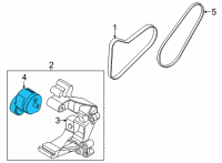 OEM 2022 Hyundai Sonata Tensioner Assembly Diagram - 25281-2S000