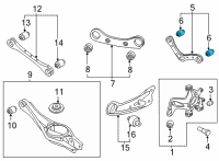 OEM 2022 Hyundai Ioniq 5 BUSH-UPR ARM Diagram - 55138-GI100