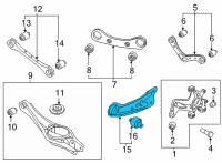 OEM Hyundai Ioniq 5 ARM ASSY-RR TRAILING ARM Diagram - 55270-GI000