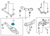 OEM 2022 Hyundai Ioniq 5 PAD-REAR SPRING, LWR Diagram - 55333-GI100