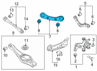 OEM 2022 Hyundai Ioniq 5 ARM COMPLETE-REAR UPPER Diagram - 55120-GI000