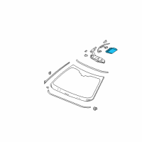 OEM Oldsmobile Sensor, Windshield Outside Moisture Diagram - 25741275