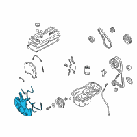 OEM 2001 Dodge Stratus Cover-Timing Belt Diagram - MD363100
