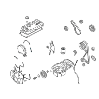 OEM 2002 Chrysler Sebring Gasket-Timing Cover Diagram - MD188831