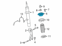 OEM 2021 BMW X5 Guide Support Diagram - 31-30-6-866-260