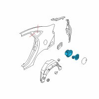 OEM 2017 Ford Fiesta Fuel Pocket Diagram - AE8Z-5427936-A