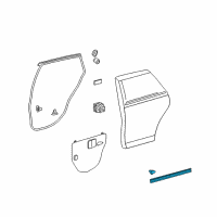 OEM 2009 Toyota Venza Lower Weatherstrip Diagram - 67857-0T010