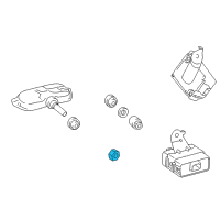 OEM Toyota Camry TPMS Sensor Cap Diagram - 90942-A5002