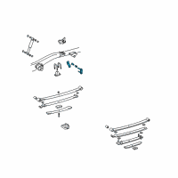 OEM Toyota Tacoma Shackle Diagram - 04483-04040