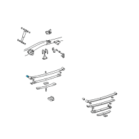 OEM 2001 Toyota Tacoma Spring Assembly Bushing Diagram - 90389-14036