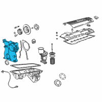 OEM BMW Z3 Timing Cover Diagram - 11124783131