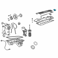 OEM BMW Sealing Cap, Oil Filler Neck Diagram - 11-12-1-405-452