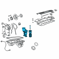 OEM 2001 BMW Z3 Support With Oil Filter Diagram - 11-42-1-406-653