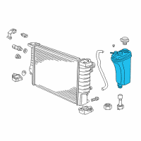 OEM 1990 BMW 325iX Coolant Expansion Tank Diagram - 17-11-1-712-641