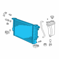 OEM 2000 BMW Z3 Radiator Diagram - 17-11-2-227-281