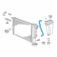 OEM 2001 BMW Z3 Radiator Hose Diagram - 17118410193