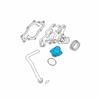 OEM Ford F-350 Super Duty Thermostat Housing Diagram - 3C3Z-8575-AA