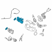 OEM 2017 Kia Rio Ignition Lock Cylinder Diagram - 819101W540