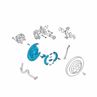 OEM 2009 Hyundai Genesis Brake Assembly-Parking Rear, LH Diagram - 58250-3M320