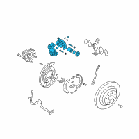 OEM 2011 Hyundai Genesis Caliper Kit-Rear Brake, LH Diagram - 58310-3MA00