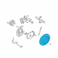 OEM 2010 Hyundai Genesis Disc Assembly-Rear Brake Diagram - 58411-3M020--DS