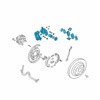 OEM Hyundai Genesis Brake Assembly-Rear Wheel, LH Diagram - 58210-3M100