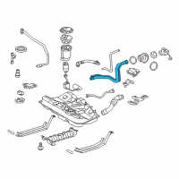 OEM 2011 Toyota Avalon Filler Pipe Diagram - 77201-07070