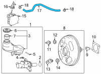 OEM 2022 Lexus NX350 HOSE, UNION TO CHECK Diagram - 44773-78040